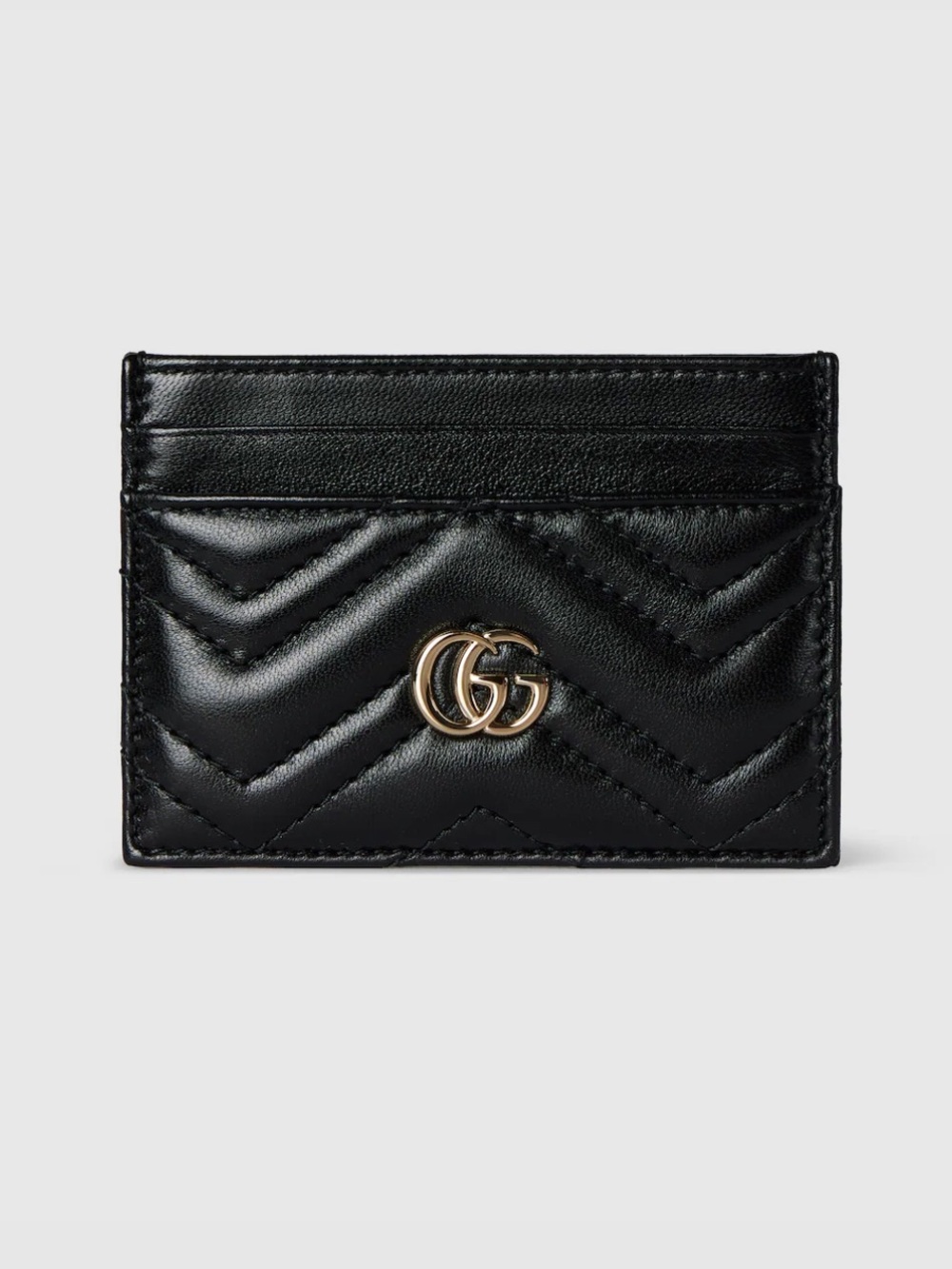 Gucci GG Marmont card case in Variation
black leather
